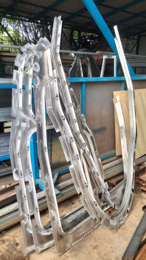 aluminium frame and bulkheads